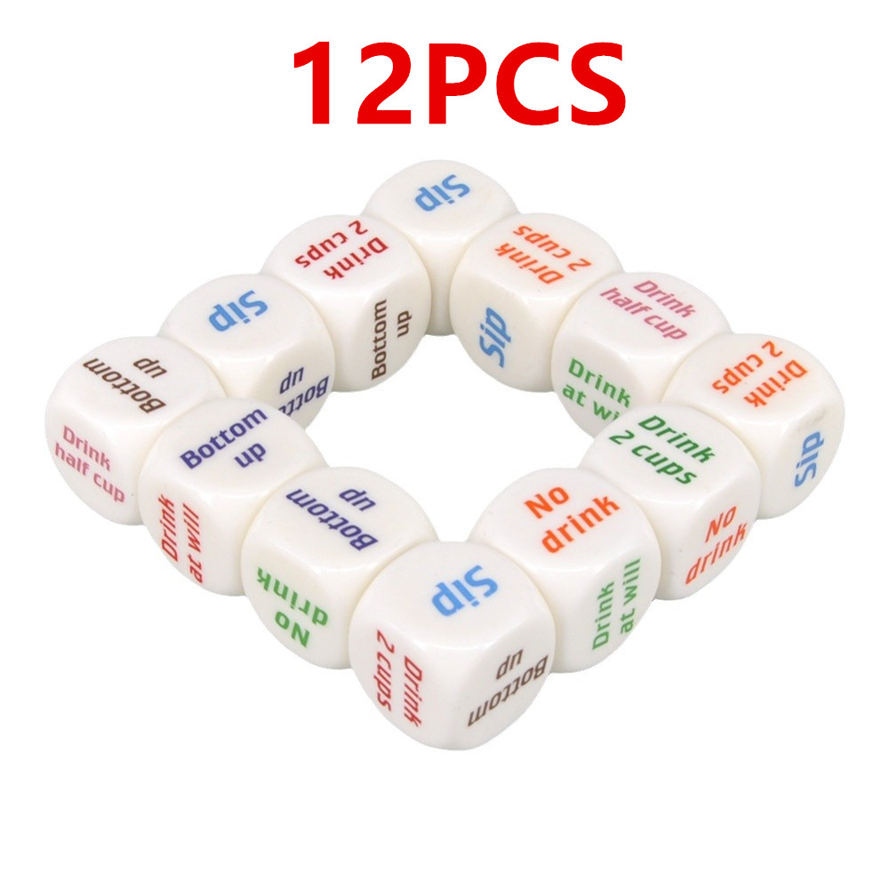 12Pcs Drinking Dice Rolling De - огляд і ціна Party Games Bachelorette