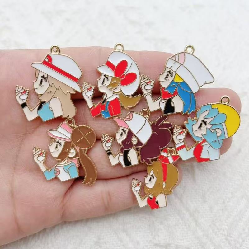 10pcs Cartoon Girl Drip Oil Al - огляд і ціна Party Games Girls