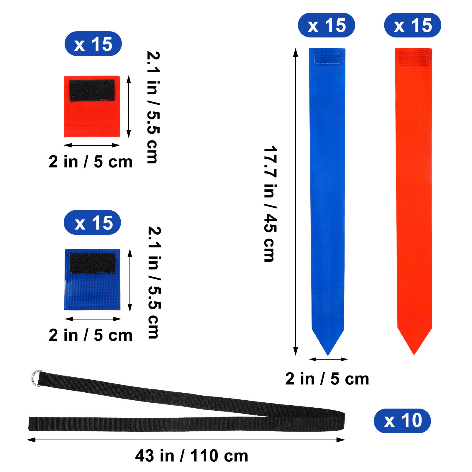 10Pcs Football Flag Belt Set w - огляд і ціна Capture Flag Set