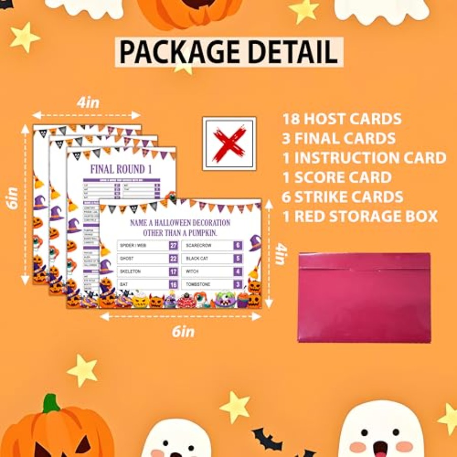 Halloween Friendly Feud Game,  - огляд і ціна Party Games For Adults Large Group