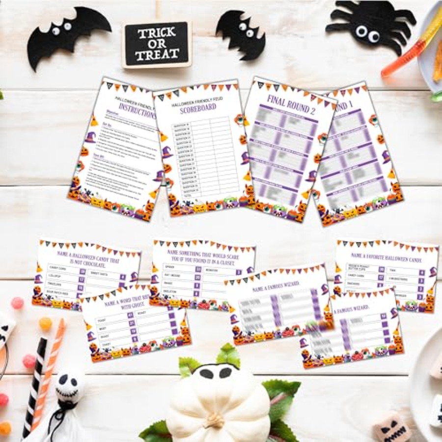 Halloween Friendly Feud Game,  - огляд і ціна Party Games For Adults Large Group