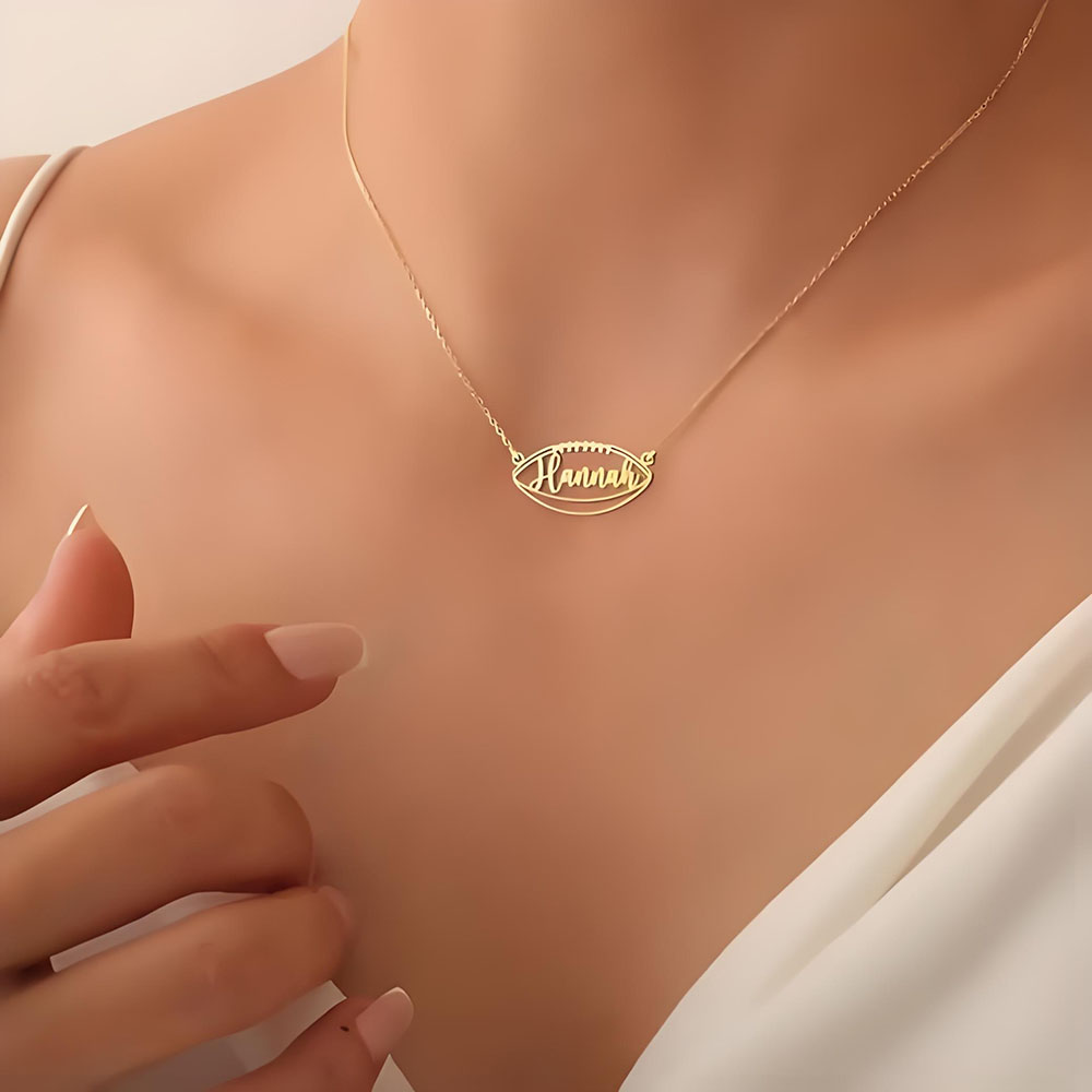 18K Gold Custom Name Football  - огляд і ціна Party Games Name
