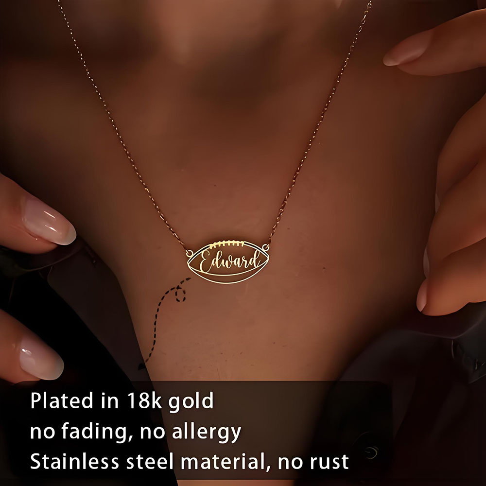 18K Gold Custom Name Football  - огляд і ціна Party Games Name