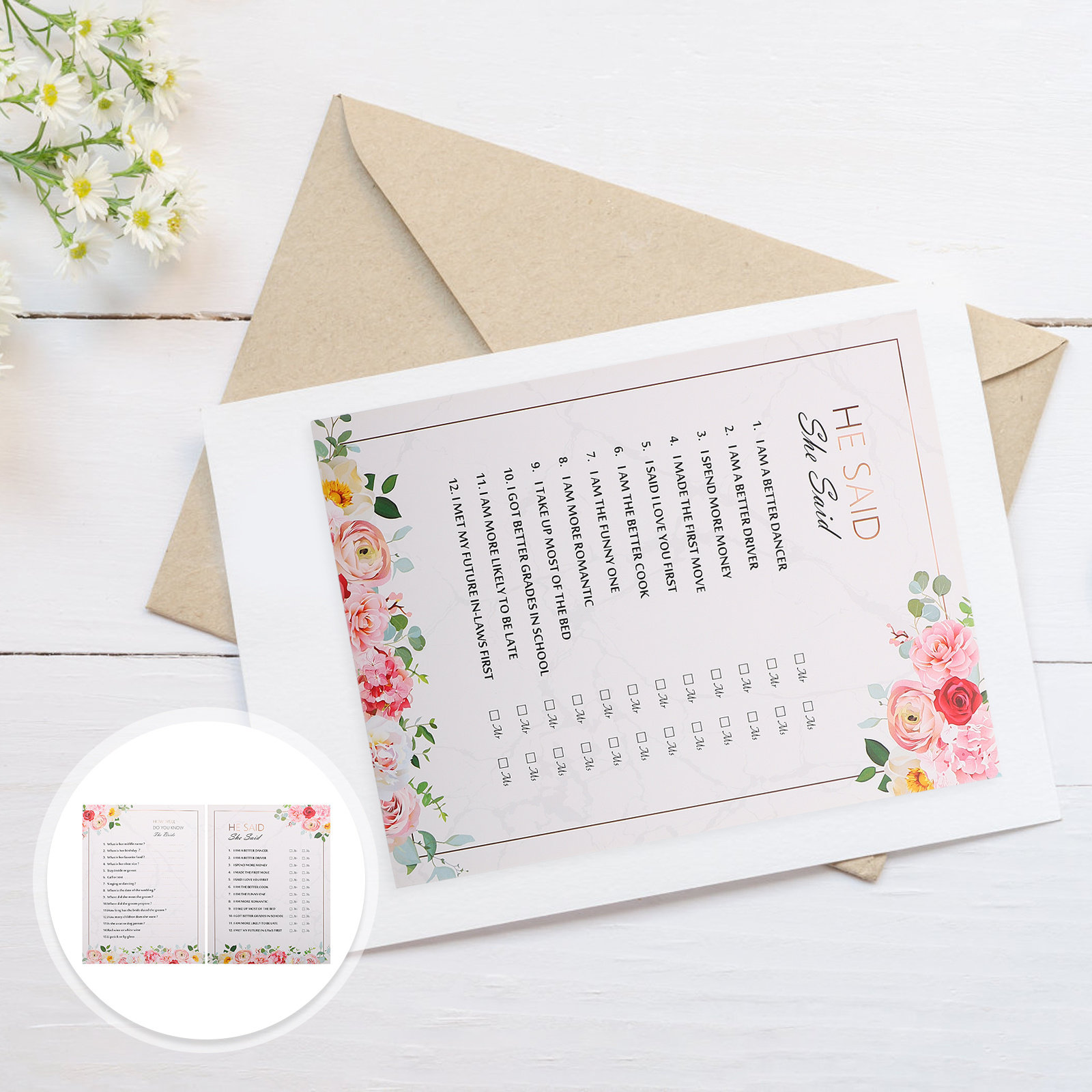 20Pcs Question Game Cards Uniq - огляд і ціна Party Games Bachelorette
