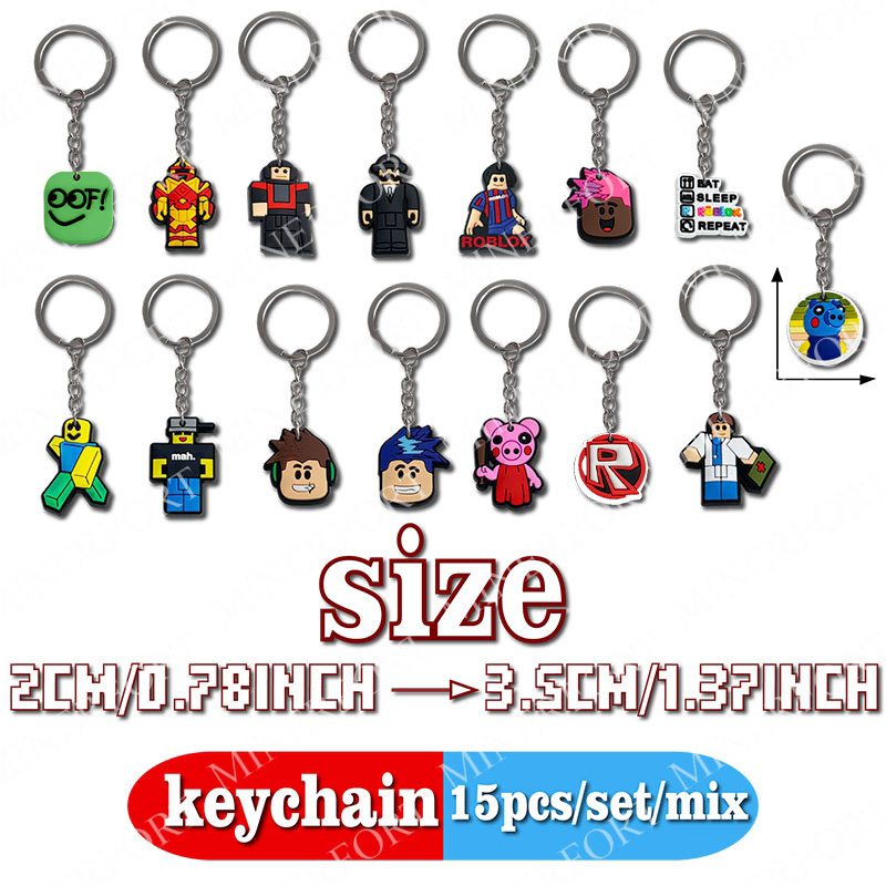 15Pcs Game Roblox Themed Keych - огляд і ціна Party Games In Roblox