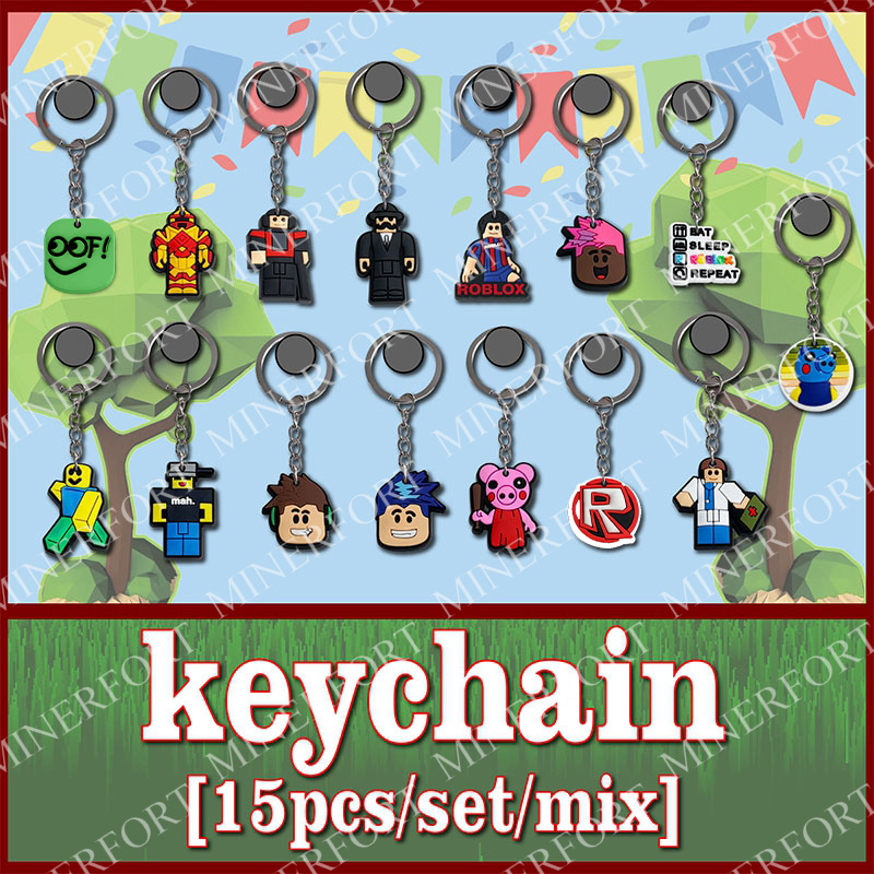 15Pcs Game Roblox Themed Keych - огляд і ціна Party Games In Roblox