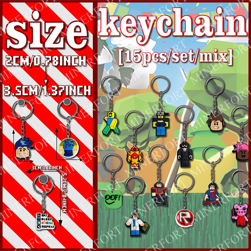 15Pcs Game Roblox Themed Keych - огляд і ціна Party Games In Roblox